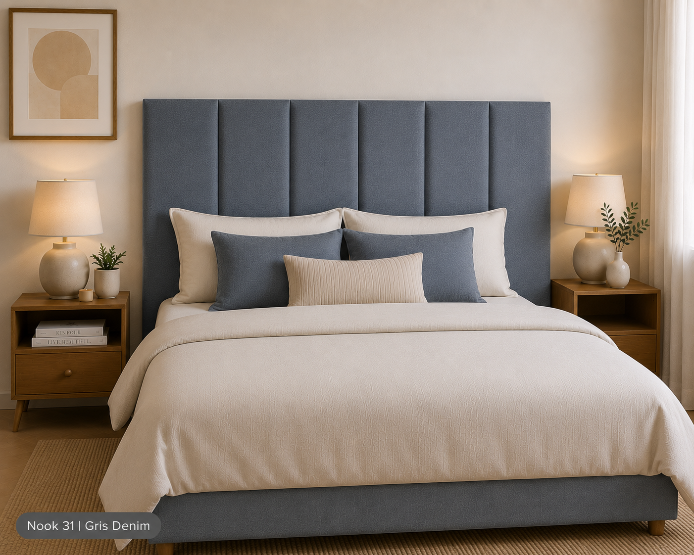 Respaldo QUEEN (6 paneles: 168x122 cm)