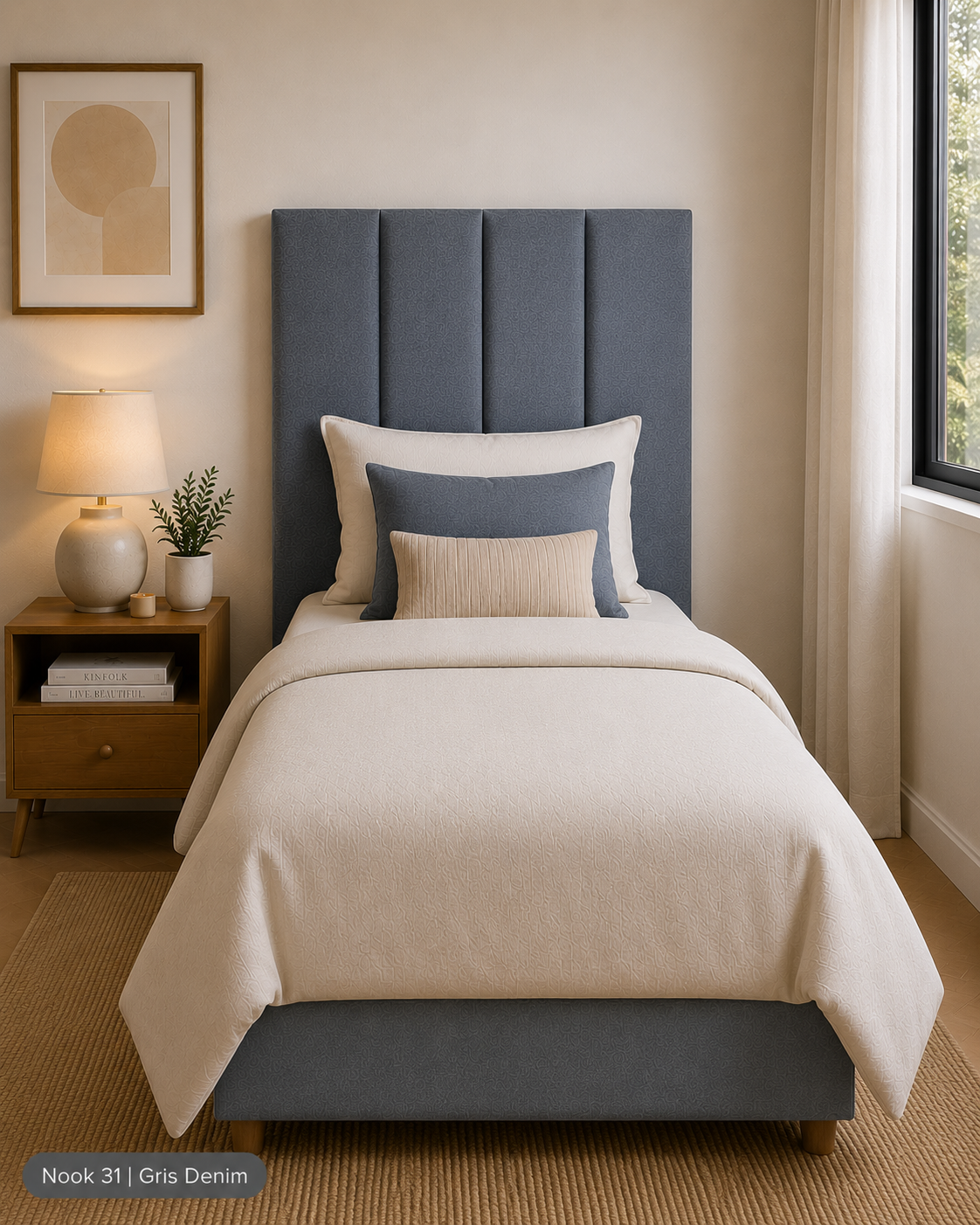 Respaldo INDIVIDUAL (4 paneles: 112x122 cm)